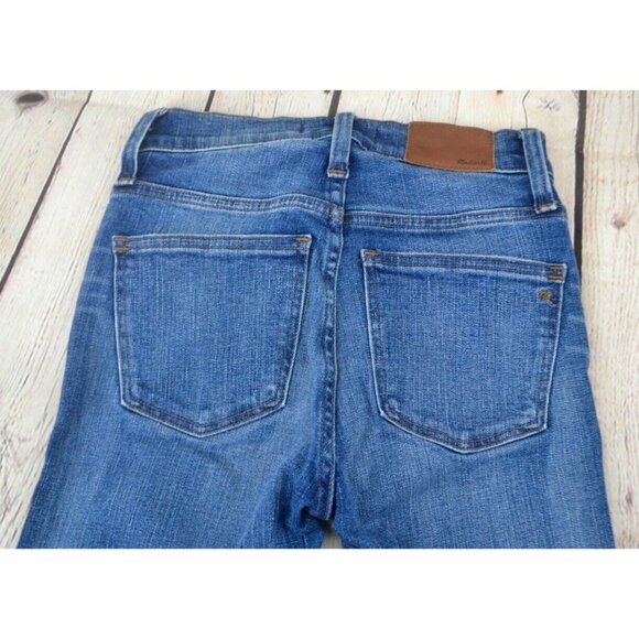 MADEWELL Women's 9" High Rise Skinny Jeans SIZE 23‎ Blue - Picture 3 of 8